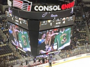 The Console Stadium, Pittsburgh! If this was the Kiss Cam Jamie, you have got your priorities RIGHT!!